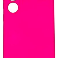 Накладка для Samsung Galaxy S24 Ultra Silicone cover без логотипа кислотно-розовая