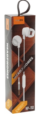 Наушники с микрофоном Faison HP-113 Deep 1.1м белые Наушники с микрофоном Faison HP-113 Deep 1.1м белые