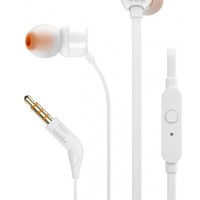 Наушники с микрофоном JBL T110 1.2м белые