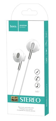 Стереонаушники Hoco M57 Sky sound с микрофоном 1.2м белые Стереонаушники Hoco M57 Sky sound с микрофоном 1.2м белые