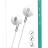 Стереонаушники Hoco M57 Sky sound с микрофоном 1.2м белые