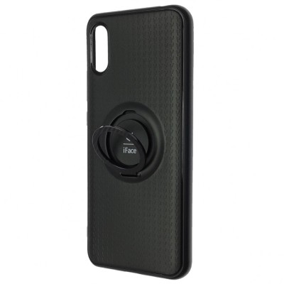 Чехол-накладка для Xiaomi Redmi 9A силикон iface с держателем черный Чехол-накладка для Xiaomi Redmi 9A силикон iface с держателем черный