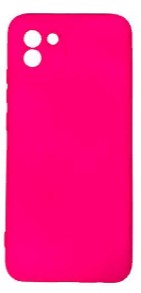 Накладка для Samsung Galaxy A03 Silicone cover без логотипа розовая Накладка для Samsung Galaxy A03 Silicone cover без логотипа розовая