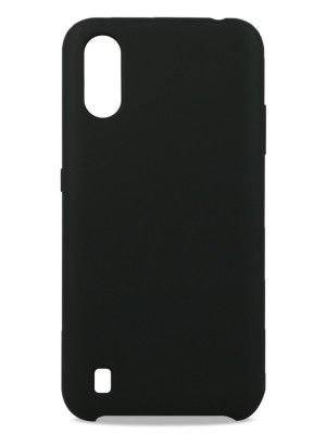 Накладка для Samsung Galaxy A01 Silicone cover черная Накладка для Samsung Galaxy A01 Silicone cover черная