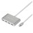 OTG TYPE-C на 4USB HUB2.0 Hoco HB3 серебристый