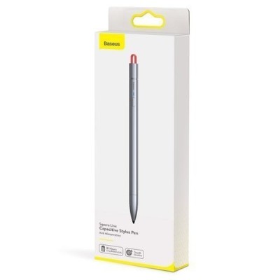Стилус ручка Baseus Square Line ACSXB-A0G серибристый Стилус ручка Baseus Square Line ACSXB-A0G серибристый