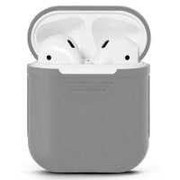 Силиконовый чехол для AirPods серый