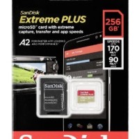 micro SDXC карта памяти Sandisk ExtremePlus 256GB cl10 A2 R/W 170/90MB/s c ад.(SDSQXBZ-256G-GN6MA)
