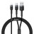 Кабель-переходник Baseus Cafule Lightning на Type-C/USB 1м CATKLF-ELG1 серо-черный