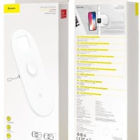Беспроводное зарядное устройство Baseus Smart 3in1 для Phone+Watch+Pods WX3IN1-C02 белый