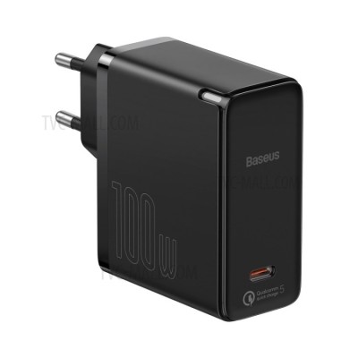 Сетевое зар. устр. Baseus GaN2 Fast Charger 1C 100W  с кабелем Type-C (TZCCGAN-L01) черное Сетевое зар. устр. Baseus GaN2 Fast Charger 1C 100W  с кабелем Type-C (TZCCGAN-L01) черное