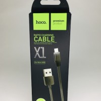 Usb Кабель-зарядка Micro Hoco X1 Rapid 2.4A 1м силиконовый черный