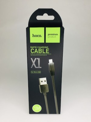 Usb Кабель-зарядка Micro Hoco X1 Rapid 2.4A 1м силиконовый черный Usb Кабель-зарядка Micro Hoco X1 Rapid 2.4A 1м силиконовый черный