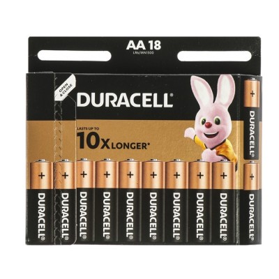 Батарейка алкалиновая Duracell Basic AA/LR6/BL18 Батарейка алкалиновая Duracell Basic AA/LR6/BL18
