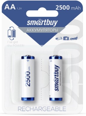 Аккумулятор NiMh Smartbuy AA/2BL 2500 mAh (24/240) SBBR-2A02BL2500 Аккумулятор NiMh Smartbuy AA/2BL 2500 mAh (24/240) SBBR-2A02BL2500