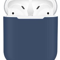 Силиконовый чехол для AirPods синий