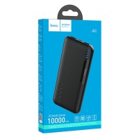 Powerbank Hoco J82 10000mAh 2USB 2A с индикатором черный