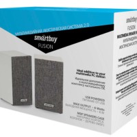 Акустическая система 2.0 Smartbuy Fusion (SBA-3300) 2х3Вт дерево бело-серая
