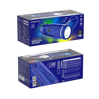 Bluetooth колонка Borofone BR7 BT5.0/1200mAh/3ч/5Вт/IPX5/MicroSD синяя Bluetooth колонка Borofone BR7 BT5.0/1200mAh/3ч/5Вт/IPX5/MicroSD синяя