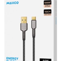 Usb Кабель-зарядка Type-C Maxco MTC-P01C 66W 1.5м черный