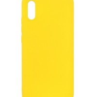 Накладка для Samsung Galaxy A10 Silicone cover желтая