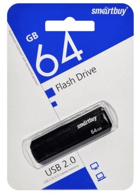 USB флеш накопитель SmartBuy 64GB Clue Black (SB64GBCLU-K) USB флеш накопитель SmartBuy 64GB Clue Black (SB64GBCLU-K)