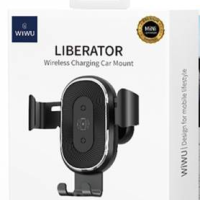Держатель c беспроводной зарядкой в воздуховод WIWU Liberator CH-310 15W черный