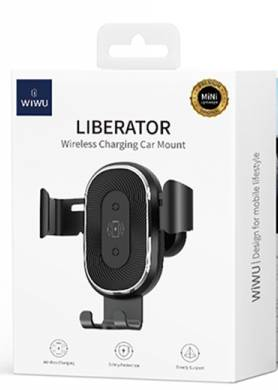 Держатель c беспроводной зарядкой в воздуховод WIWU Liberator CH-310 15W черный Держатель c беспроводной зарядкой в воздуховод WIWU Liberator CH-310 15W черный