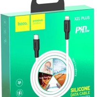 Usb Кабель-зарядка Type-C на Lightning Hoco X21 plus 20W 3A 1M белый