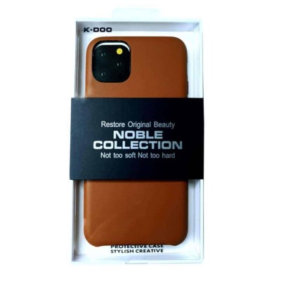 Накладка для i-Phone 11 K-Doo Noble кожаная коричневая Накладка для i-Phone 11 K-Doo Noble кожаная коричневая