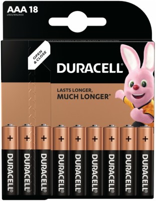 Батарейка алкалиновая Duracell Basic AAA/LR03/BL18 Батарейка алкалиновая Duracell Basic AAA/LR03/BL18