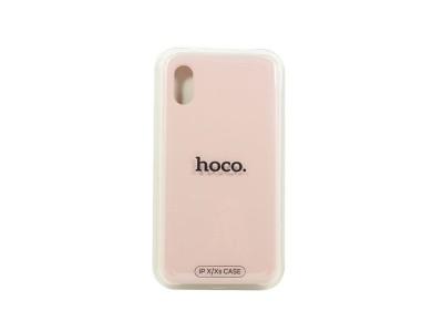 Накладка для i-Phone X Hoco Pure series силиконовая, бежевая Накладка для i-Phone X Hoco Pure series силиконовая, бежевая