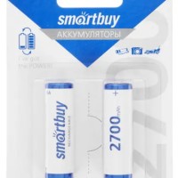 Аккумулятор NiMh Smartbuy AA/2BL 2700 mAh (24/240) (SBBR-2A02BL2700)