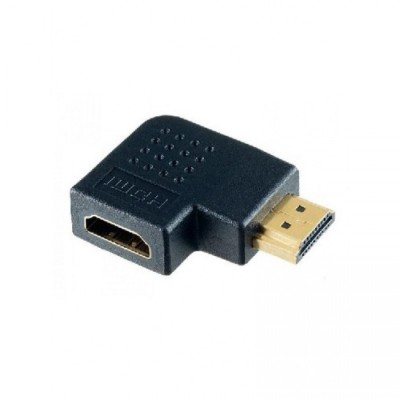 Переходник HDMI (мама) - HDMI (папа) Perfeo (A7011) угловой горизонтальный Переходник HDMI (мама) - HDMI (папа) Perfeo (A7011) угловой горизонтальный