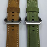 Сменный браслет кожанный для Apple Watch 42mm разноцветный