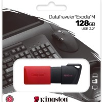3.2 USB флеш накопитель Kingston 128GB Exodia (DTXM/128GB) черный/красный
