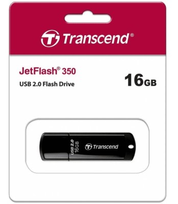 USB флеш накопитель Transcend 16GB JetFlash 350 черный USB флеш накопитель Transcend 16GB JetFlash 350 черный