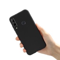 Чехол-накладка для Huawei Honor Y8P (2020) силикон матовый чёрный