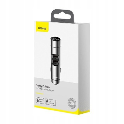 Автомобильное заряд. устр. Baseus Energy Car Wireless 2USB 3.1A Wireless 5.0 CCNLZ-0S серебристое Автомобильное заряд. устр. Baseus Energy Car Wireless 2USB 3.1A Wireless 5.0 CCNLZ-0S серебристое