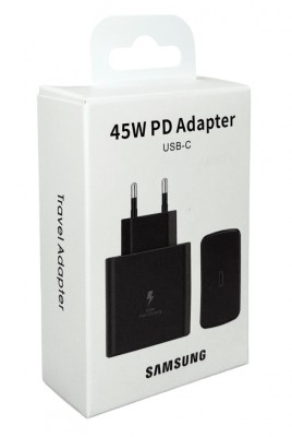 Сетевое зар. устр. для Samsung 45W TYPE-C в упаковке черное (High copy) Сетевое зар. устр. для Samsung 45W TYPE-C в упаковке черное (High copy)