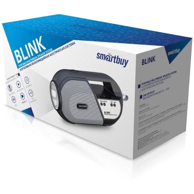 Акустическая система Smartbuy BLINK, 5Вт, Bluetooth, MP3, FM-радио, черная (арт.SBS-5070)/50 Акустическая система Smartbuy BLINK, 5Вт, Bluetooth, MP3, FM-радио, черная (арт.SBS-5070)/50