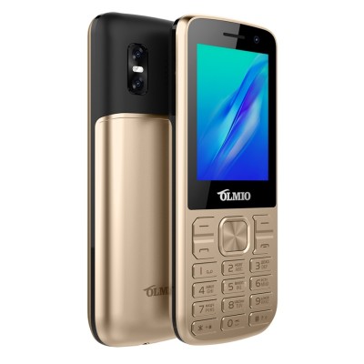 Мобильный телефон Olmio M22 2,4&quot;/1000 mAh/камера 0,3мп/фонарик//MicroSD золотой Мобильный телефон Olmio M22 2,4"/1000 mAh/камера 0,3мп/фонарик//MicroSD золотой