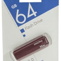 USB флеш накопитель Smartbuy 64GB Clue Burgundy (SB64GBCLU-BG)