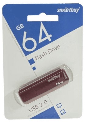 USB флеш накопитель Smartbuy 64GB Clue Burgundy (SB64GBCLU-BG) USB флеш накопитель Smartbuy 64GB Clue Burgundy (SB64GBCLU-BG)