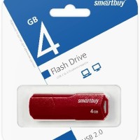 USB флеш накопитель SmartBuy 4GB Clue Burgundy (SB4GBCLU-BG)