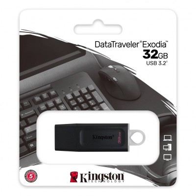3.0/3.2 USB флеш накопитель Kingston 32GB (DTX/32GB) черный 3.0/3.2 USB флеш накопитель Kingston 32GB (DTX/32GB) черный