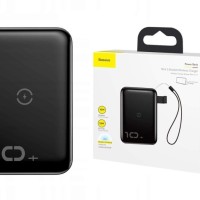 Powerbank с беспроводной зарядкой Baseus Mini S Bracket 10000mAh 18W (PPXFF10W-01) черный