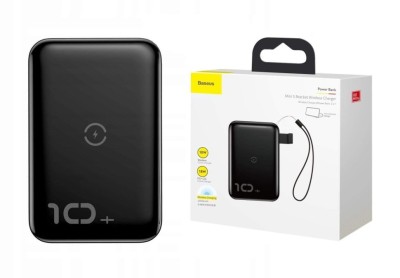 Powerbank с беспроводной зарядкой Baseus Mini S Bracket 10000mAh 18W (PPXFF10W-01) черный Powerbank с беспроводной зарядкой Baseus Mini S Bracket 10000mAh 18W (PPXFF10W-01) черный