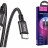Usb Кабель-зарядка Type-C на Lightning Hoco X14 Double 3A 20W 1м в тканевой оплетке черный