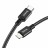 Usb Кабель-зарядка Type-C на Lightning Hoco X14 Double 3A 20W 1м в тканевой оплетке черный
